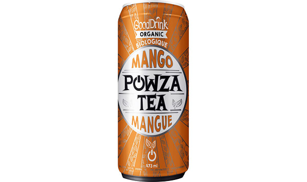 GOODDRINK, ORGANIC POWZA TEA - MANGO, 12 x 473ML