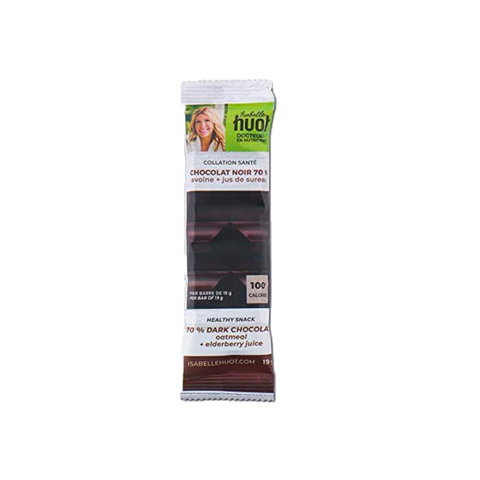 ISABELLE HUOT D, DARK CHOCOLATE 70%, 30 x 19G