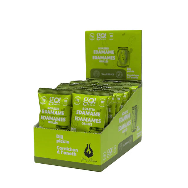 GO BEANZ DILL PICKLE - EDAMAMES GRILLÉ 20X26GR