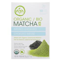 AIYA AMERICA, ORGANIC MATCHA INFUSED GYOKURO, 6 x 20G
