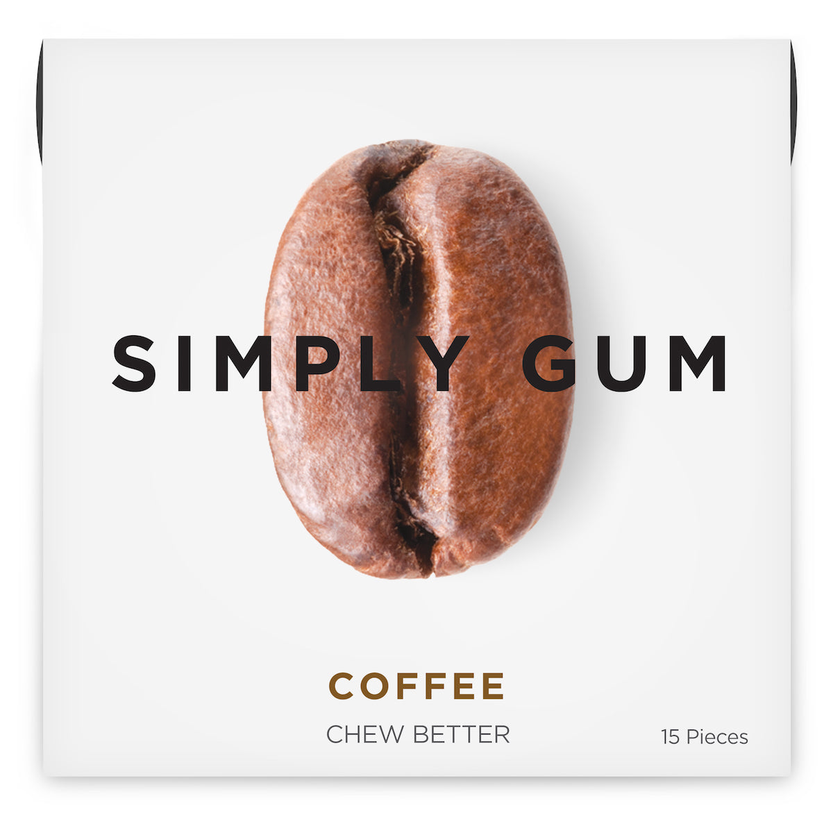 SIMPLY GUM, COFFEE NATURAL CHEWING GUM, 12 x 15CT