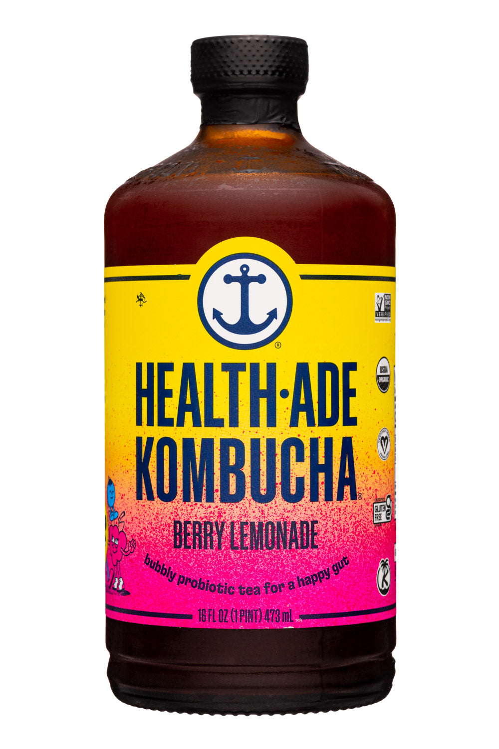 HEALTH ADE KOMB, BERRY LEMONADE KOMBUCHA, 12 x 473ML