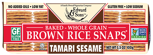 EDWARDSANDSONS, TAMARI SESAME RICE SNAP, 12 x 100G