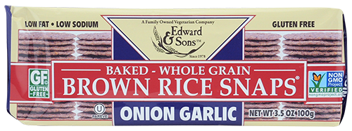 EDWARDSANDSONS, ONION GARLIC RICE SNAP, 12 x 100G