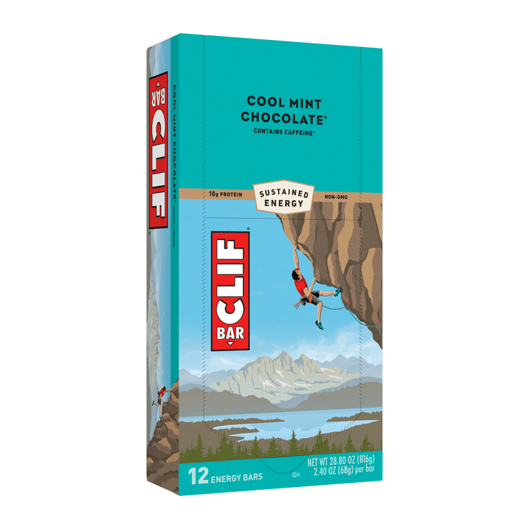 CLIF/LUNABAR, COOL MINT CHOC BAR, 12 x 68G