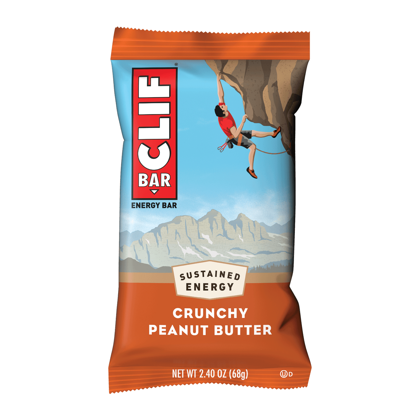 CLIF/LUNABAR, CRUNCHY PEANUT BUTTER 16PK, 16 x 68G