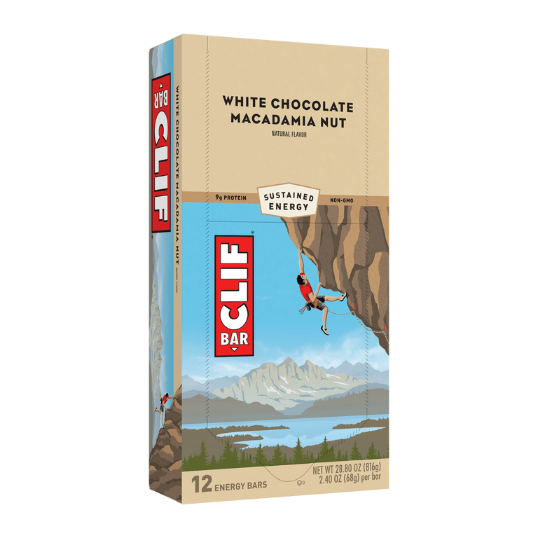 CLIF/LUNABAR, WHITE CHOCOLATE MACADAMIA, 12 x 68 G