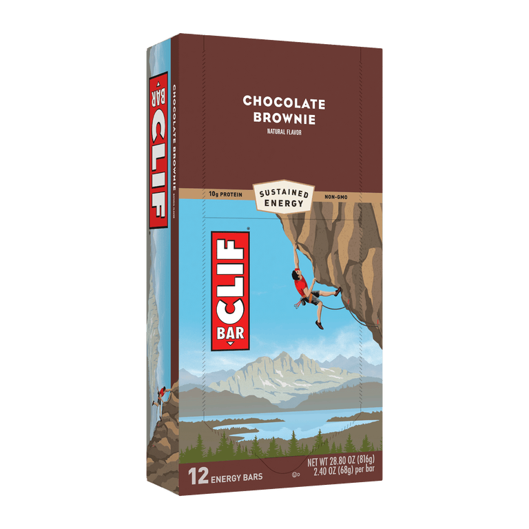 CLIF/LUNABAR, CLIF CHOCOLATE BROWNIE, 12 x 68G