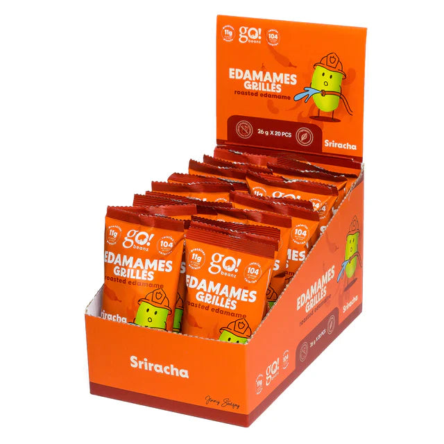 GO BEANZ SRIRACHA - EDAMAMES GRILLÉ 20X26GR