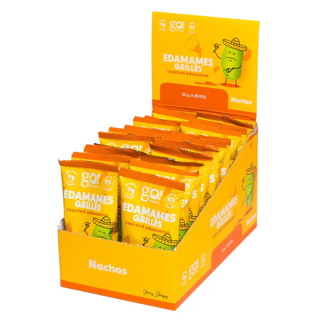 GO BEANZ NACHOS - EDAMAMES GRILLÉ 20X26GR