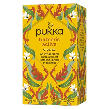 PUKKA SPECIALTY, ORGANIC TURMERIC ACTIVE, 4 x 20CT