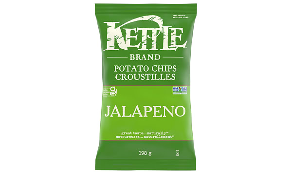 KETTLE FOODS, JALAPENO 198G, 12 x 198G