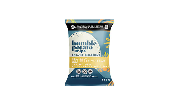 HUMBLE POTATO C, SEA SALT & CIDER VINEGAR, 12 x 135G
