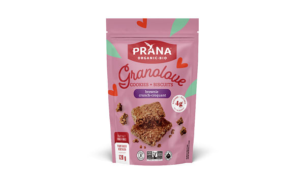 PRANA, GRANOLOVE COOKIES - BROWNIE CRUNCH, 8 x 120G