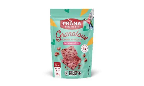 PRANA, GRANOLOVE COOKIES - BERRIES, 8 x 120G