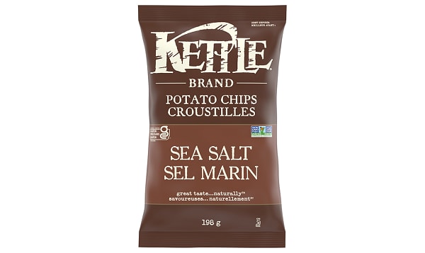 KETTLE FOODS, SEA SALT 198G, 12 x 198G