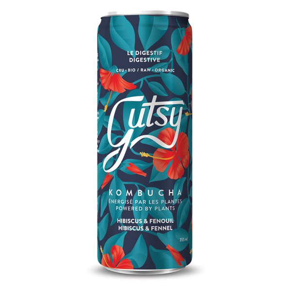 GUTSY KOMBUCHA, DIGESTIVE ORGANIC, 8 x 355ML