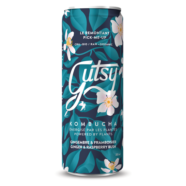 GUTSY KOMBUCHA, ORGANIC PICK-ME-UP, 8 x 355ML