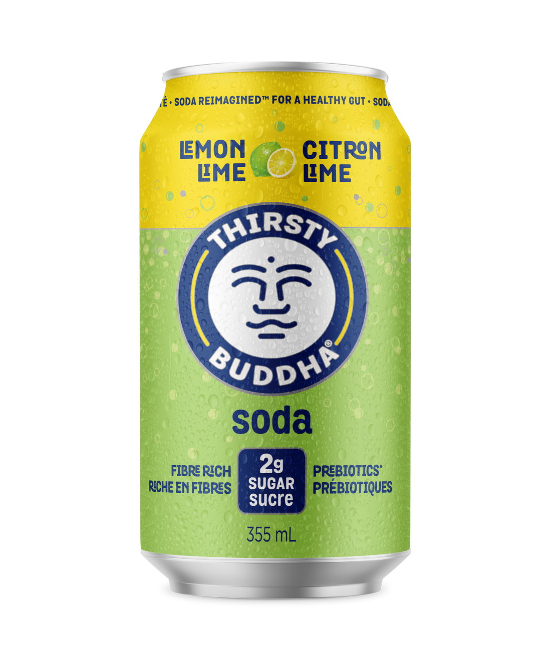 THIRSTY BUDDHA, LEMON LIME SODA, 12 x 355ML