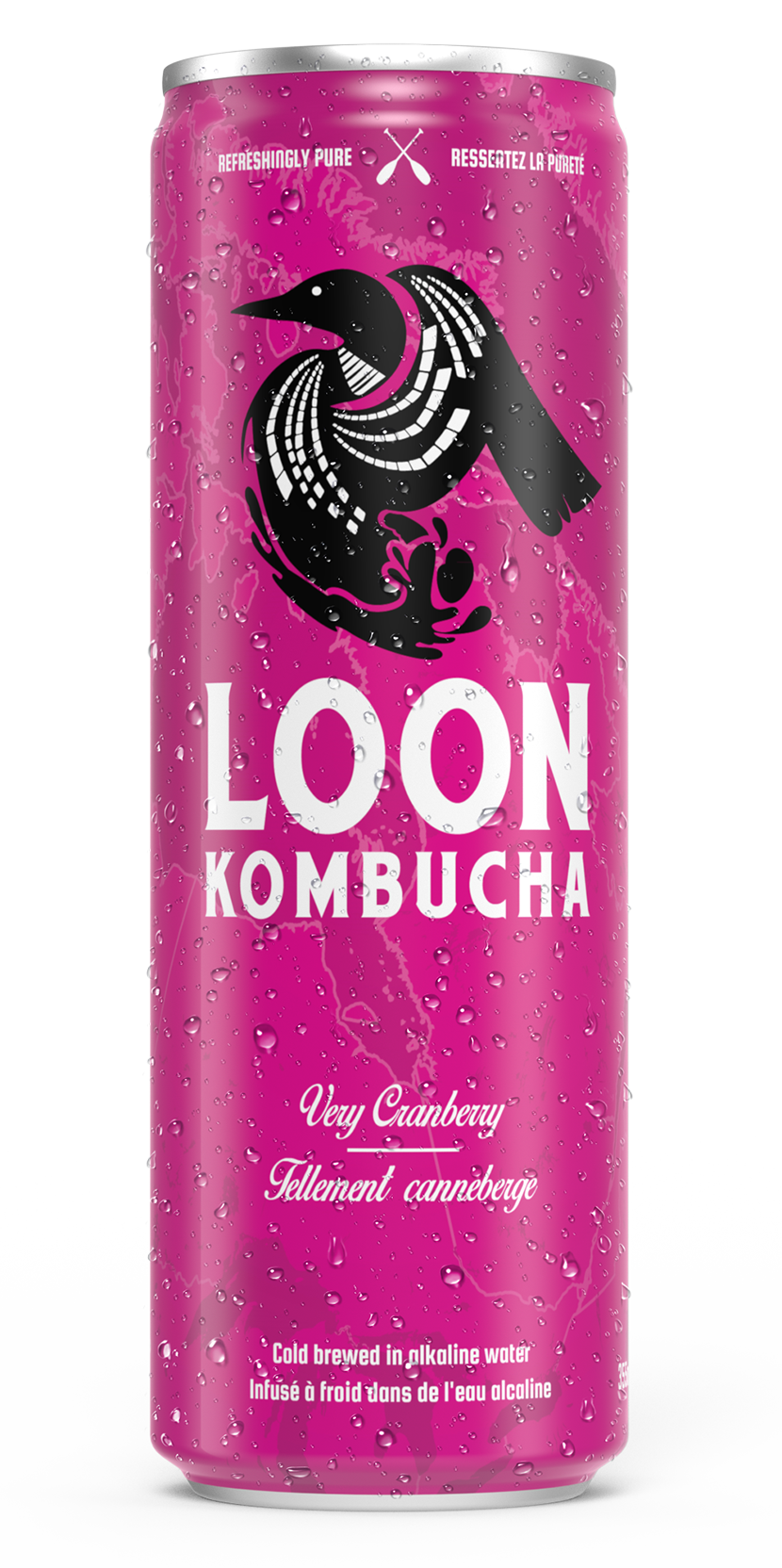 LOON KOMBUCHA, VERY CRANBERRY, 12 x 355ML