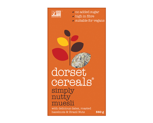 DORSET CEREALS, SIMPLY NUTTY MUESLI, 8 x 560G