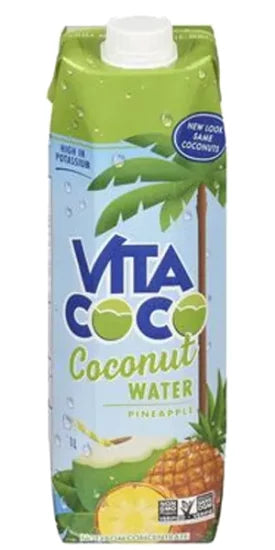 VITA COCO, COCONUT WATER PINEAPPLE, 12 x 1L