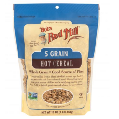 BOB'S REDMILL, 5 GRAIN ROLLED HOT CEREAL, 4 x 454G