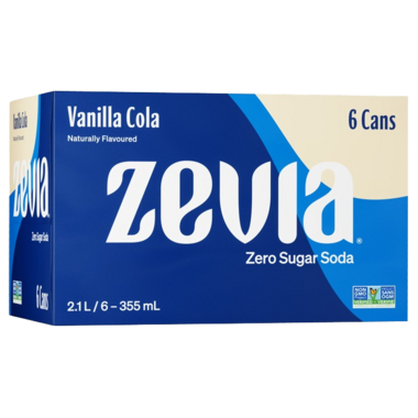 ZEVIA, VANILLA COLA, 4 x 6 X 355
