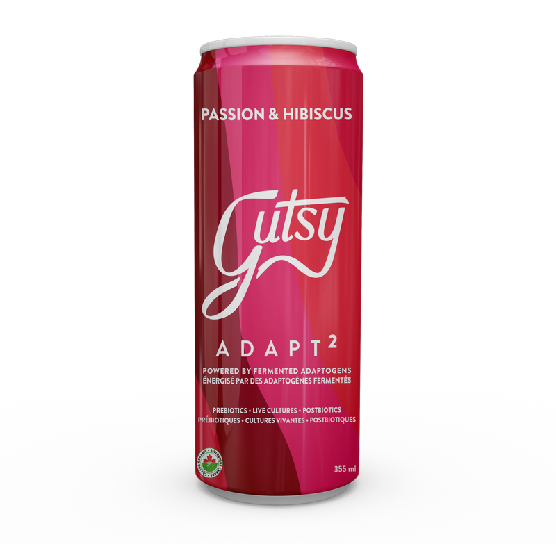 GUTSY, ADAPT2 PASSION FRUIT & HIBISCUS, 8 x 355ML