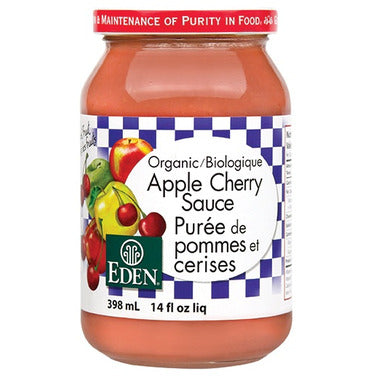 EDEN FOODS, APPLE CHERRY SAUCE OR, 12 x 398 ML