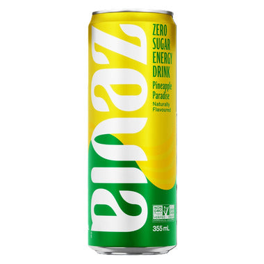 ZEVIA, PINEAPPLE PARADISE ENERGY, 12 x 355ML