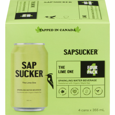 SAPSUCKER, THE LIME ONE 4PK, 6 x 4X355ML