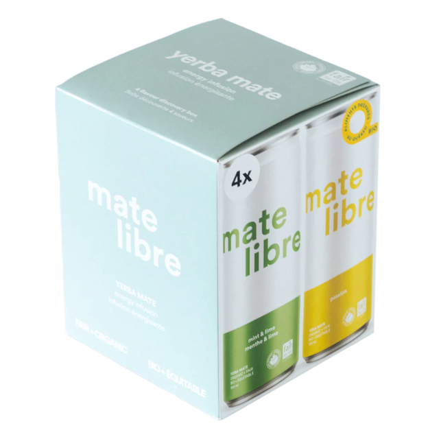 MATE LIBRE, DISCOVERY BOX - YERBA MATE, 6 x 4X250ML