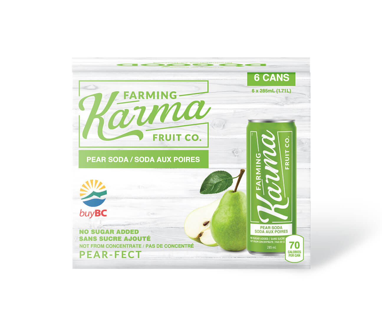 FARMING KARMA, PEAR SODA, 4 x 6X285ML