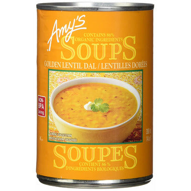AMY'S KITCHEN, INDIAN GLDN LENTIL, 12 x 398 ML