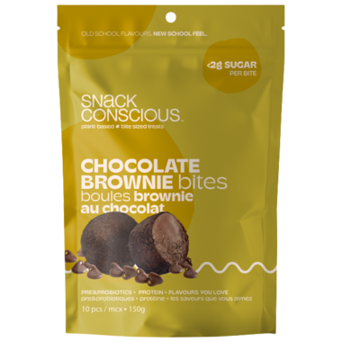 SNACK CONSCIOUS, CHOCOLATE BROWNIE, 12 x 150G