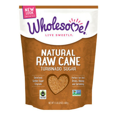 WHOLESOME SWEET, RAW CANE SUGAR, 6 x 680G