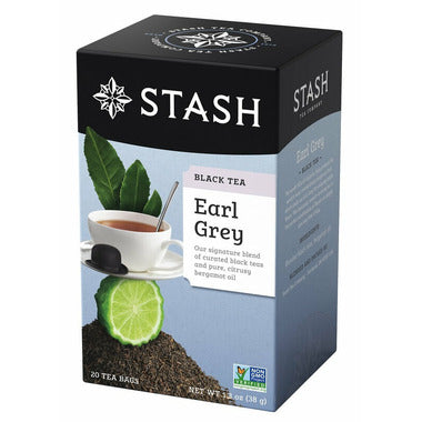 STASH TEA, EARL GREY TEA, 6 x 20CT