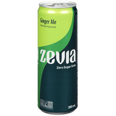 ZEVIA, GINGER ALE SLEEK, 12 x 355ML