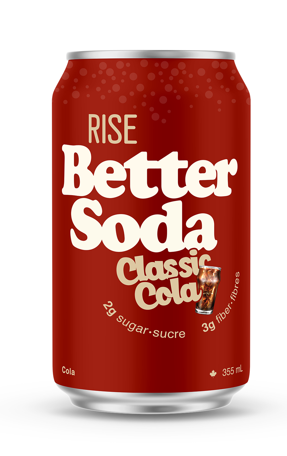 RISE KOMBUCHA, BETTER SODA - COLA, 12 x 355ML