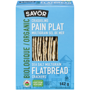 SAVOR, OR SEA SALT MULTIGRAIN FLATBREADS, 12 x 142G