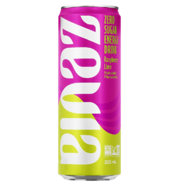 ZEVIA, RASPBERRY LIME ENERGY, 12 x 355ML