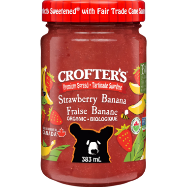 CROFTER'S ORGA, STRAWBERRY BANANA PREMIUM SPREAD, 6 x 383ML