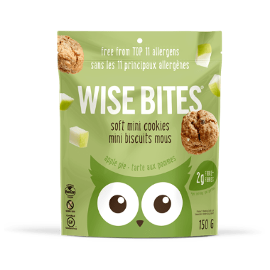 WISE BITES, SOFT MINI COOKIE - APPLE PIE, 8 x 150G