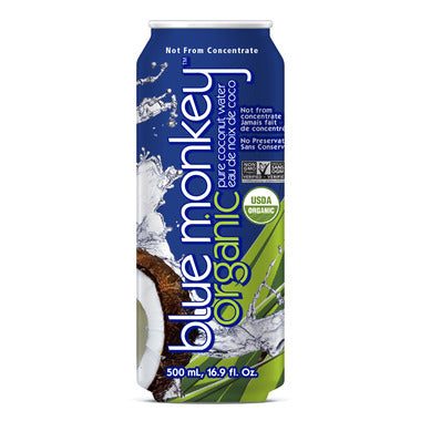 BLUE MONKEY, ORGANIC COCONUT WATER NFC, 12 x 500ML