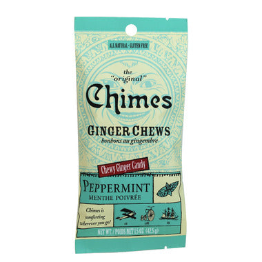 CHIMES, PEPPERMINT GINGER CHEWS, 12 x 42.5G