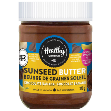 HEALTHY CRUNCH, CHOCOLATE BANANA SUNSEED BUTTER, 6 x 340G