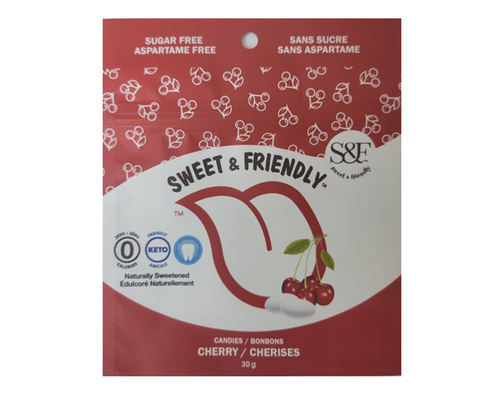 SWEET&FRIENDLY, CHERRY CANDIES, 10 x 30G