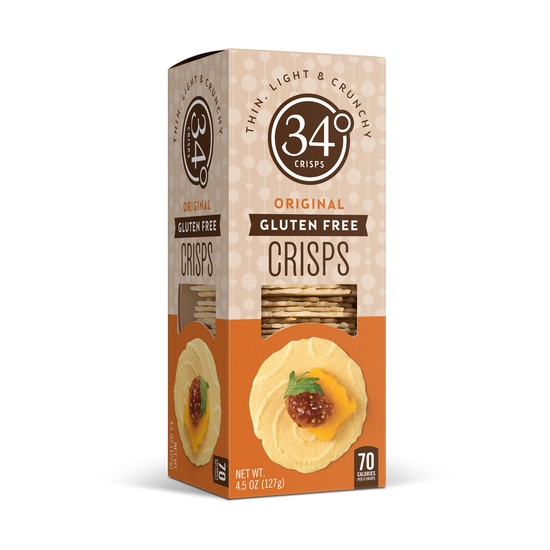 34 DEGREES, CRISPBREAD ORIGINAL GLUTEN FREE, 12 x 127G