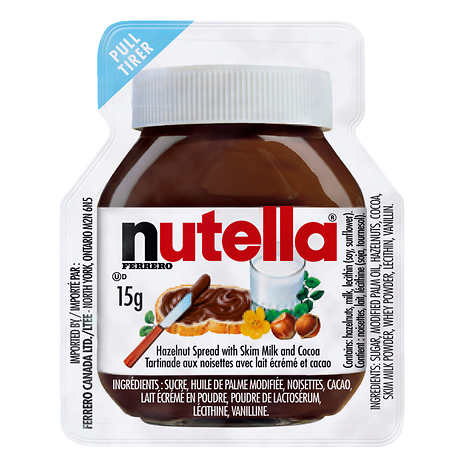 NUTELLA SPREAD HAZELNUT COCOA PORTION PACKS, 120 x 15G